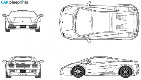 2003 Lamborghini Gallardo by Sportec Coupe blueprint